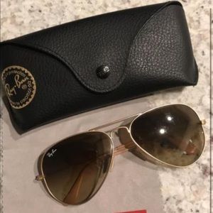 Gold Rayban Aviators